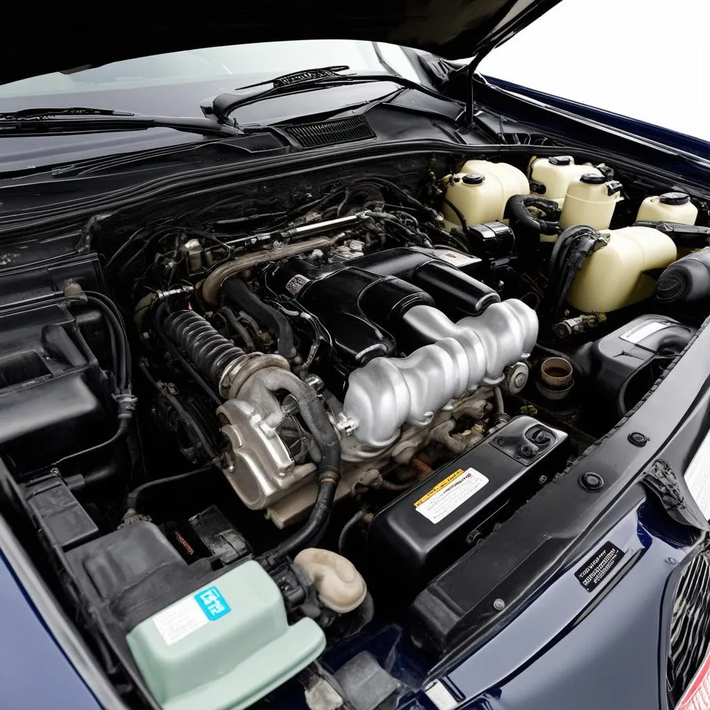 clean car engine